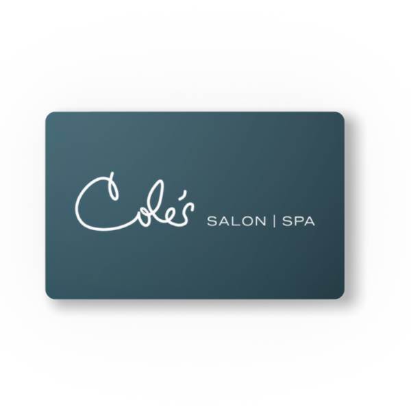 Cole's Salon Spa Gift Card Teal